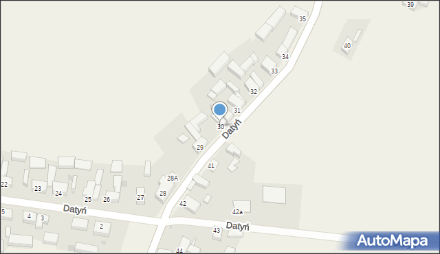 Datyń, Datyń, 30, mapa Datyń