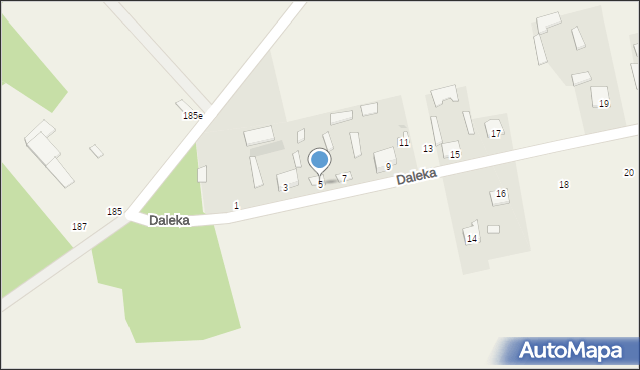 Dawidów, Daleka, 5, mapa Dawidów
