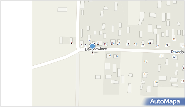 Dawidowicze, Dawidowicze, 2, mapa Dawidowicze