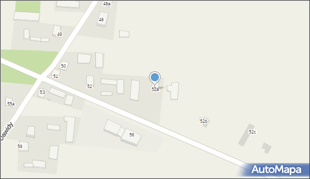 Dawidy, Dawidy, 52a, mapa Dawidy