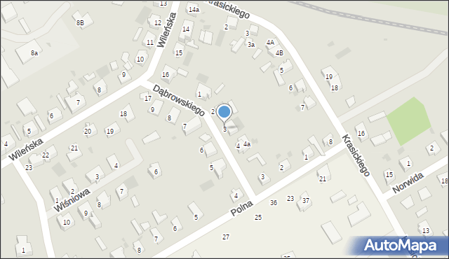 Dobiegniew, Dąbrowskiego, 3, mapa Dobiegniew