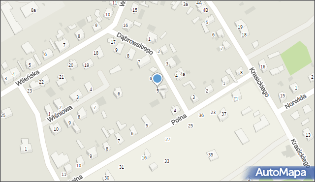 Dobiegniew, Dąbrowskiego, 5, mapa Dobiegniew