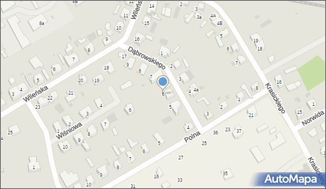 Dobiegniew, Dąbrowskiego, 6, mapa Dobiegniew