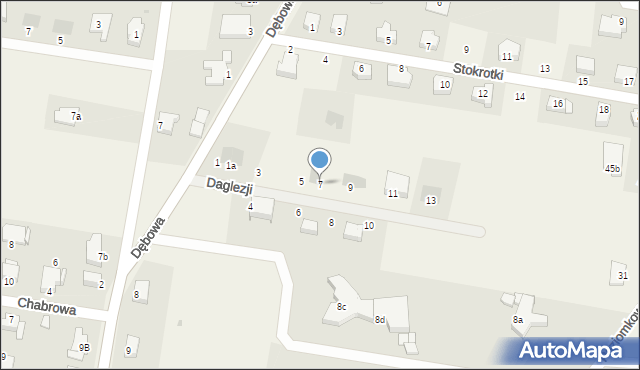 Dobra, Daglezji, 7, mapa Dobra