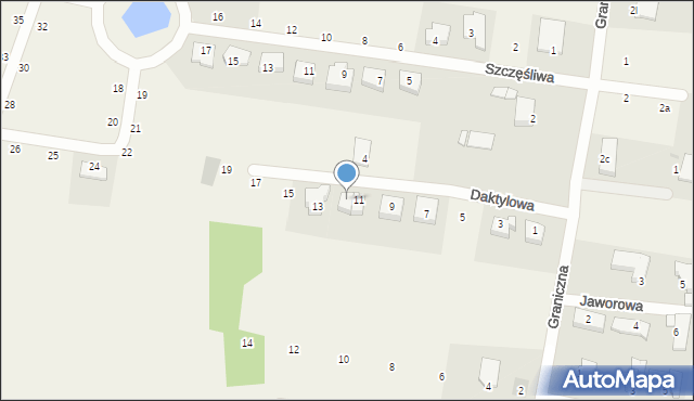 Dobra, Daktylowa, 11A, mapa Dobra