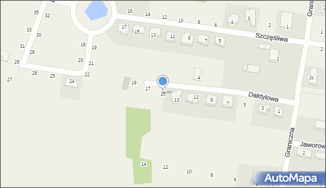 Dobra, Daktylowa, 15, mapa Dobra