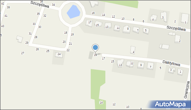 Dobra, Daktylowa, 19, mapa Dobra