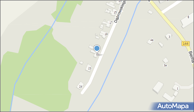 Dobra, Dąbrowskiego Henryka, gen., 22, mapa Dobra