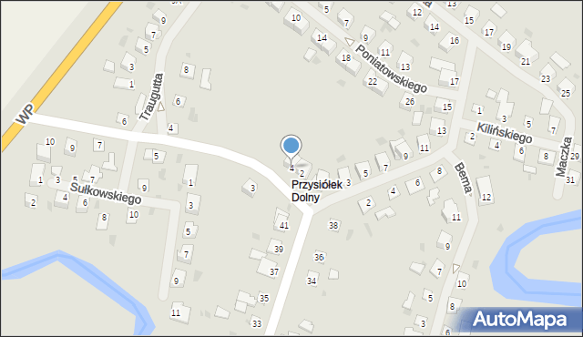 Dobre Miasto, Dąbrowskiego Jarosława, gen., 4, mapa Dobre Miasto