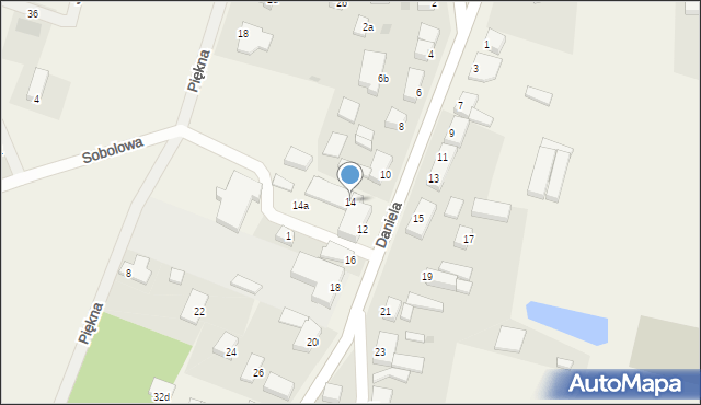 Dołuje, Daniela, 14, mapa Dołuje