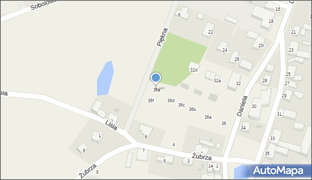 Dołuje, Daniela, 36e, mapa Dołuje