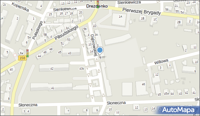 Drezdenko, Dąbrowskiej Marii, 5, mapa Drezdenko