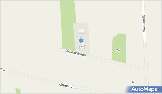 Duchnów, Dąbrowskiego Henryka, gen., 8, mapa Duchnów