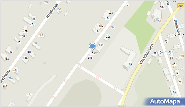 Dzierżoniów, Dąbrowskiej Marii, 15a, mapa Dzierżoniów
