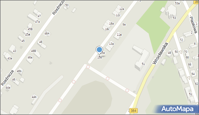 Dzierżoniów, Dąbrowskiej Marii, 15b, mapa Dzierżoniów