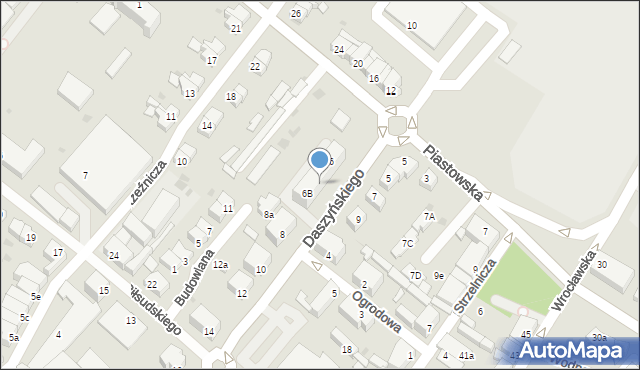 Dzierżoniów, Daszyńskiego Ignacego, 6a, mapa Dzierżoniów