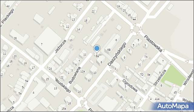 Dzierżoniów, Daszyńskiego Ignacego, 8a, mapa Dzierżoniów