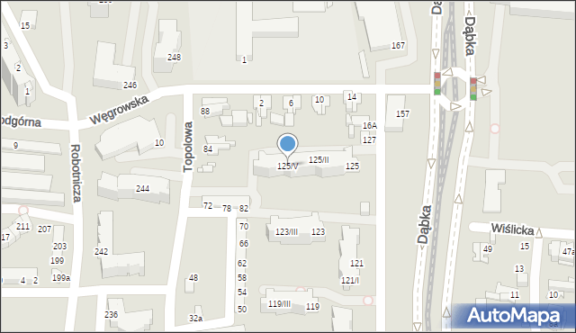 Elbląg, Dąbka Stanisława, płk., 125/V, mapa Elbląga