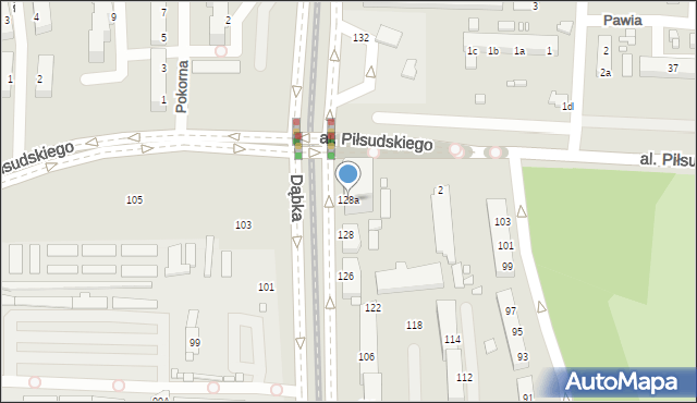 Elbląg, Dąbka Stanisława, płk., 128a, mapa Elbląga