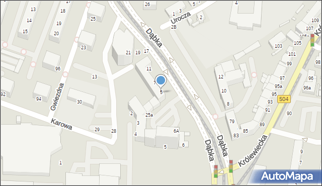 Elbląg, Dąbka Stanisława, płk., 5, mapa Elbląga