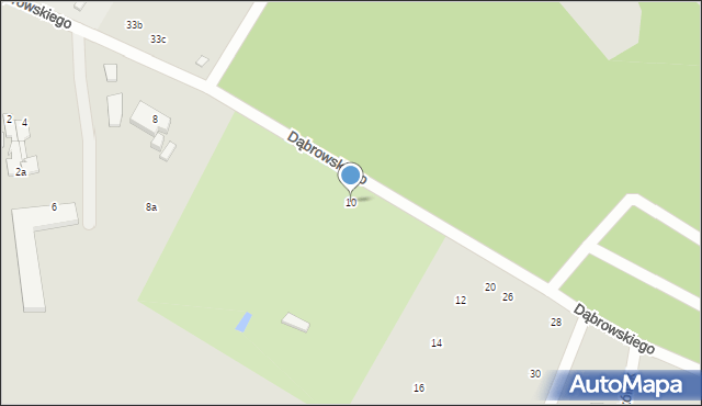 Elbląg, Dąbrowskiego Jarosława, gen., 10, mapa Elbląga