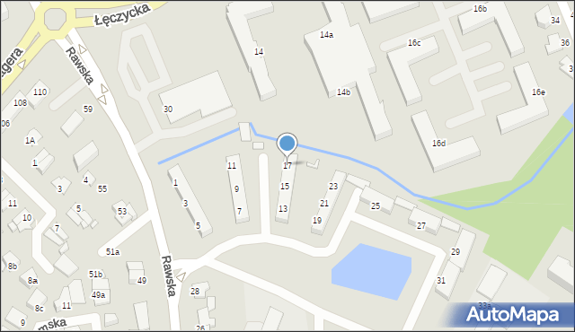 Elbląg, Dąbrowskiego Jarosława, gen., 17, mapa Elbląga