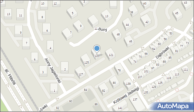 Gdańsk, Dąbrówki, 123, mapa Gdańska
