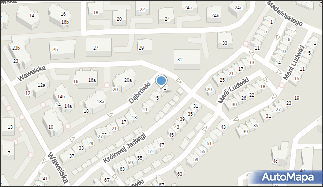 Gdańsk, Dąbrówki, 3, mapa Gdańska