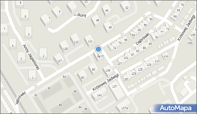 Gdańsk, Dąbrówki, 78, mapa Gdańska