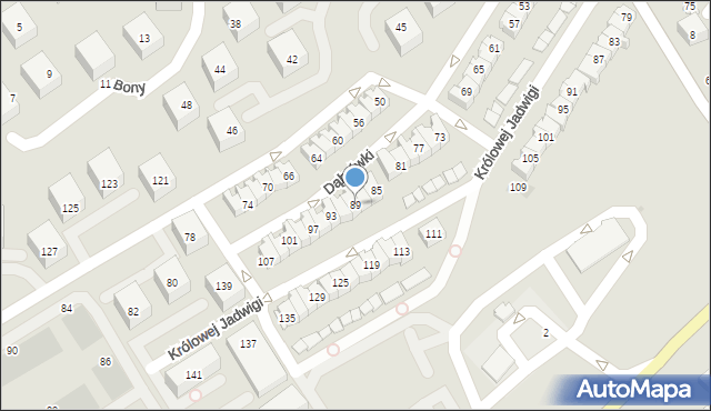 Gdańsk, Dąbrówki, 89, mapa Gdańska