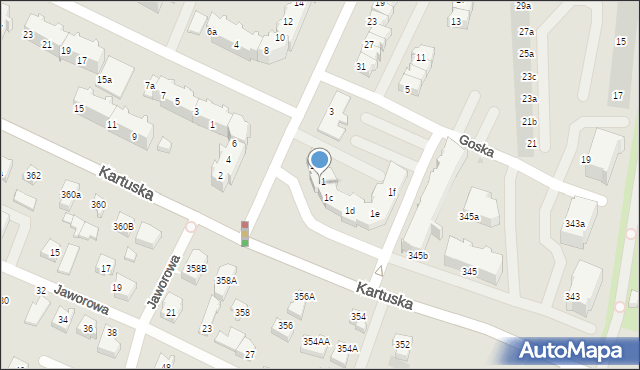 Gdańsk, Damroki, 1b, mapa Gdańska