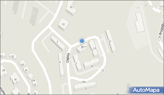 Gdańsk, Dąbka Stanisława, 15, mapa Gdańska