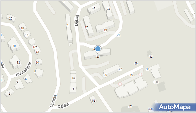 Gdańsk, Dąbka Stanisława, 23, mapa Gdańska