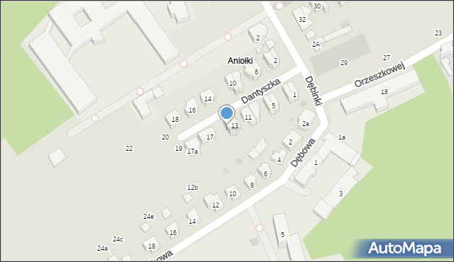 Gdańsk, Dantyszka Jana, 15, mapa Gdańska