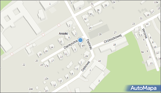 Gdańsk, Dantyszka Jana, 3, mapa Gdańska