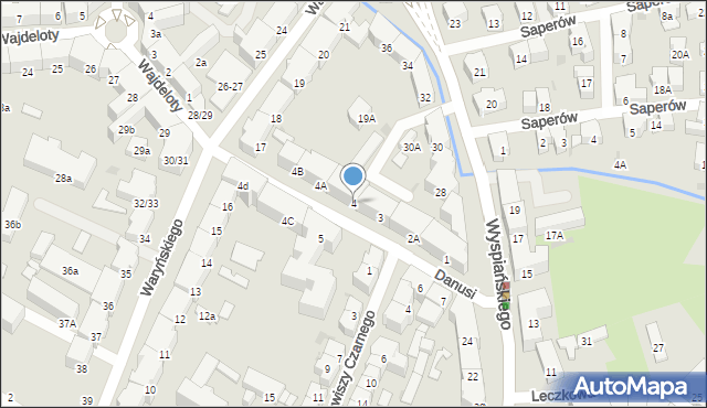 Gdańsk, Danusi, 4, mapa Gdańska