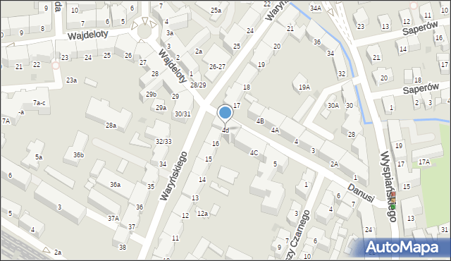 Gdańsk, Danusi, 4d, mapa Gdańska