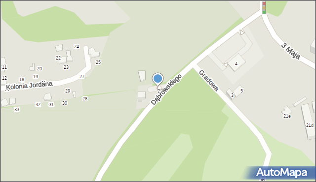 Gdańsk, Dąbrowskiego Henryka, gen., 2, mapa Gdańska