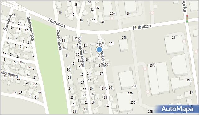 Gdynia, Dachnowskiego, 21, mapa Gdyni