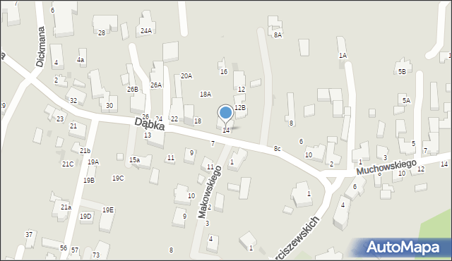 Gdynia, Dąbka Stanisława, płk., 14, mapa Gdyni