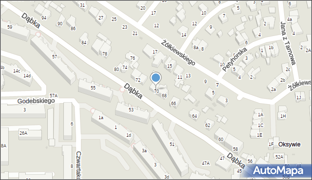 Gdynia, Dąbka Stanisława, płk., 70, mapa Gdyni
