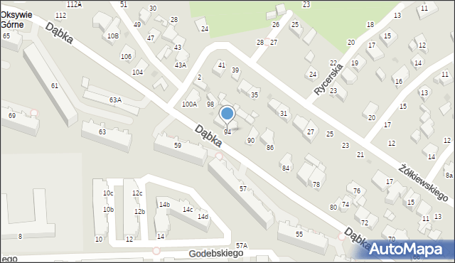 Gdynia, Dąbka Stanisława, płk., 94, mapa Gdyni