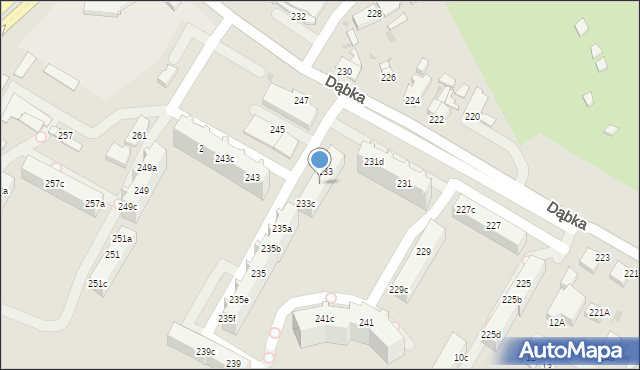 Gdynia, Dąbka Stanisława, płk., 233b, mapa Gdyni