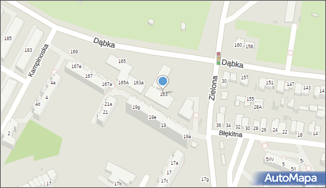 Gdynia, Dąbka Stanisława, płk., 163, mapa Gdyni