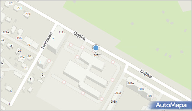 Gdynia, Dąbka Stanisława, płk., 207, mapa Gdyni