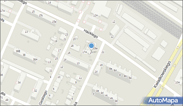 Gdynia, Dantyszka Jana, 17, mapa Gdyni