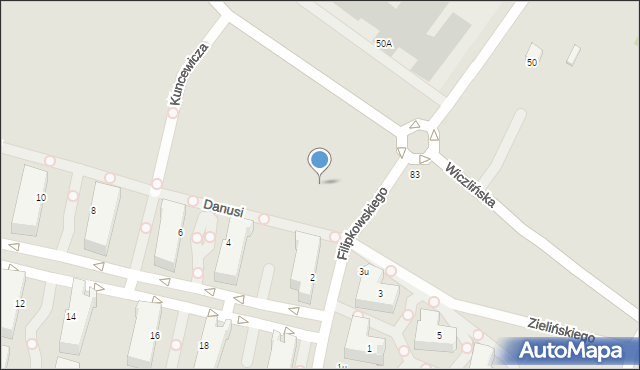 Gdynia, Danusi, 33, mapa Gdyni