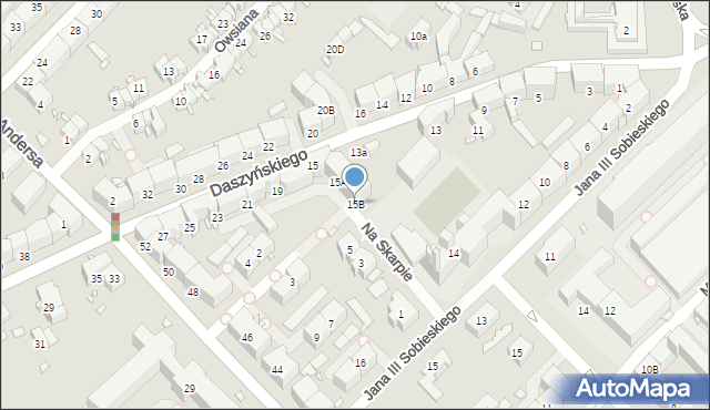 Gliwice, Daszyńskiego Ignacego, 15B, mapa Gliwic