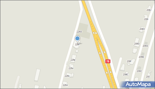 Gliwice, Daszyńskiego Ignacego, 226f, mapa Gliwic