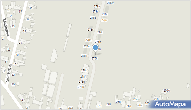 Gliwice, Daszyńskiego Ignacego, 276l, mapa Gliwic